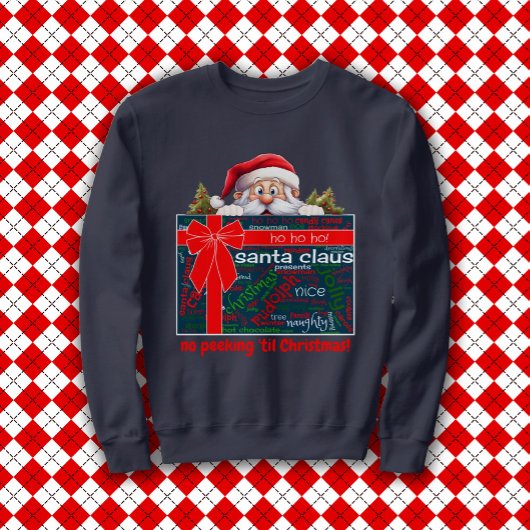 Der Weihnachtsmann sieht nicht, bis Weihnachts-Wei Sweatshirt