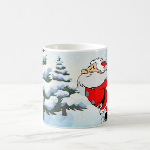 Der Weihnachtsmann-Skate im Schnee Kaffeetasse