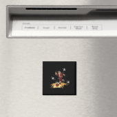 Der Weihnachtsmann spielt Bowling - Weihnachtsgesc Magnet (In Situ (Geschirrspüler))