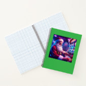 Der Weihnachtsmann spielt im Casino Notizblock (Innenseite)