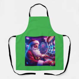 Der Weihnachtsmann spielt im Casino Schürze