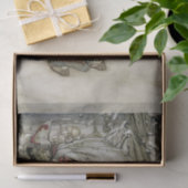 Der Weihnachtsmann trägt einen Sack der Geschenke  Seidenpapier (Geschenk)