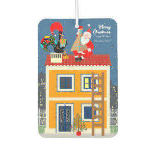 Der Weihnachtsmann trifft auf das portugiesische R Autolufterfrischer