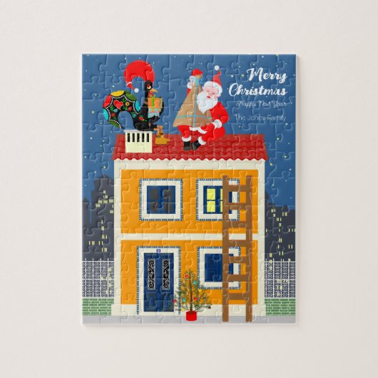 Der Weihnachtsmann trifft auf das portugiesische R Puzzle (Vertikal)