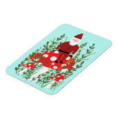 Der Weihnachtsmann über das Magische Pilz Weihnach Magnet (Linke Seite)