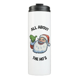 Der Weihnachtsmann über die Ho Thermosbecher