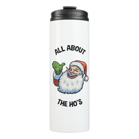 Der Weihnachtsmann über die Ho Thermosbecher (Vorderseite)