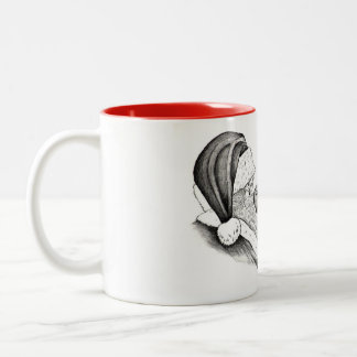 Der Weihnachtsmann und das Pferd Zweifarbige Tasse