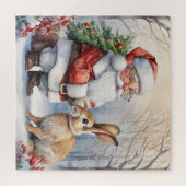 Der Weihnachtsmann und der Hase Puzzle (Horizontal)