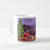 Der Weihnachtsmann und der Polar Express Kaffeetasse (Vorderseite Links)