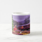 Der Weihnachtsmann und der Polar Express Kaffeetasse (Mittel)