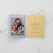 Der Weihnachtsmann und der Toast zum Neujahr Karte (Innenseite)