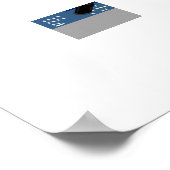 Der Weihnachtsmann und der Toast zum Neujahr Poster (Ecke)