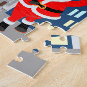 Der Weihnachtsmann und der Toast zum Neujahr Puzzle (Seite)