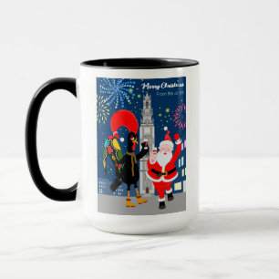 Der Weihnachtsmann und der Toast zum Neujahr Tasse
