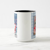 Der Weihnachtsmann und der Toast zum Neujahr Tasse (Zentrum)