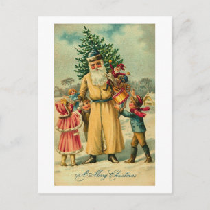 Der Weihnachtsmann und die Kinder zu Weihnachten