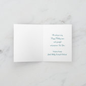 Der Weihnachtsmann und die Polar Feiertagskarte (Innenseite)