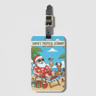 Der Weihnachtsmann und die Reindeers Tropical Geta Gepäckanhänger