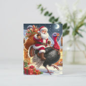 Der Weihnachtsmann und die Türkei Postkarte (Stehend Vorderseite)