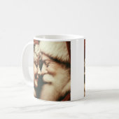 Der Weihnachtsmann und Frau Claus reiben Nasen! Kaffeetasse (Vorderseite Links)