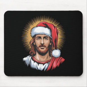 Der Weihnachtsmann und Jesus wir sahen diesen froh Mousepad