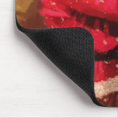 Der Weihnachtsmann und Schneemann im Schnee Mousepad (Ecke)