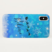 Der Weihnachtsmann und sein fliegender Rentier - G Case-Mate iPhone Hülle (Rückseite (Horizontal))