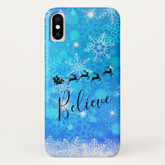 Der Weihnachtsmann und sein fliegender Rentier - G Case-Mate iPhone Hülle (Rückseite)