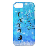 Der Weihnachtsmann und sein fliegender Rentier - G Case-Mate iPhone Hülle (Rückseite)