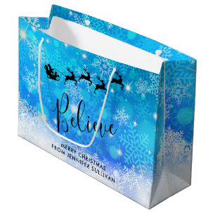 Der Weihnachtsmann und sein fliegender Rentier - G Große Geschenktüte