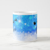 Der Weihnachtsmann und sein fliegender Rentier - G Jumbo-Tasse (Vorderseite)