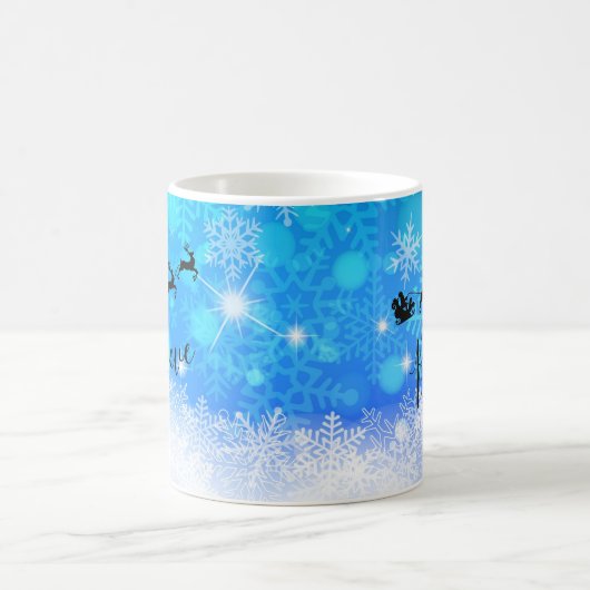 Der Weihnachtsmann und sein fliegender Rentier - G Kaffeetasse (Mittel)