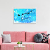 Der Weihnachtsmann und sein fliegender Rentier - G Leinwanddruck (Insitu (Wohnzimmer))