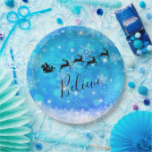 Der Weihnachtsmann und sein fliegender Rentier - G Pappteller (Party)