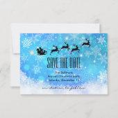 Der Weihnachtsmann und sein fliegender Rentier - G Save The Date (Rückseite)