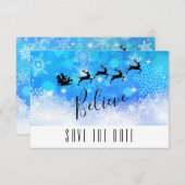 Der Weihnachtsmann und sein fliegender Rentier - G Save The Date (Vorne/Hinten)