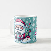 Der Weihnachtsmann und sein Kakao Kaffeetasse (Vorderseite Links)