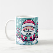Der Weihnachtsmann und sein Kakao Kaffeetasse (Links)