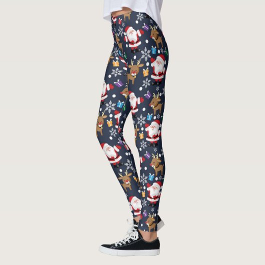 Der Weihnachtsmann und sein Lieblingsmuster Leggings (Links)
