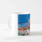 Der Weihnachtsmann und sein Mighty Rentier Kaffeetasse (Vorderseite Links)
