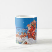 Der Weihnachtsmann und sein Mighty Rentier Kaffeetasse (Mittel)
