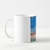 Der Weihnachtsmann und sein Mighty Rentier Kaffeetasse (Links)