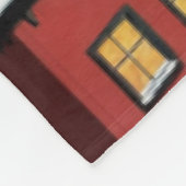 Der Weihnachtsmann und sein Schlitten Fleecedecke (Ecke)