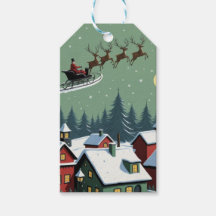 Der Weihnachtsmann und sein Schlitten