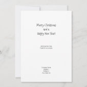 Der Weihnachtsmann und sein Schlitten in der nächt (Rückseite)