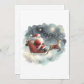 Der Weihnachtsmann und sein Schlitten in der nächt (Vorne/Hinten)