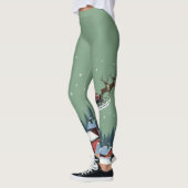 Der Weihnachtsmann und sein Schlitten Leggings (Links)