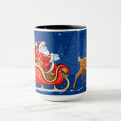 Der Weihnachtsmann und sein Schlitten Tasse (Zentrum)