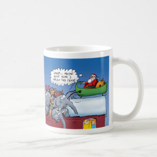 Der Weihnachtsmann und seine Elefanten-Tasse Kaffeetasse
